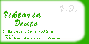 viktoria deuts business card