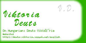 viktoria deuts business card